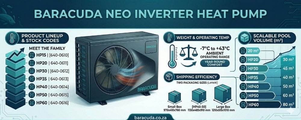 baracuda neo inverter heat pump custom infographic
