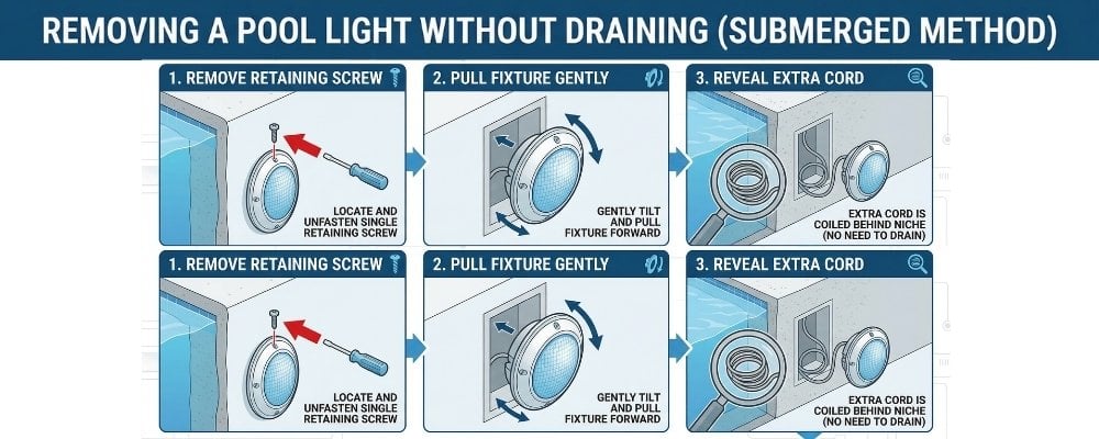 pool light bulb vs full fixture replacement custom infographic