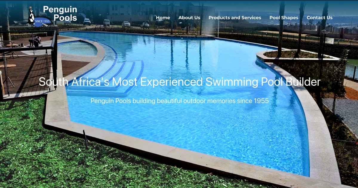 Penguin Pools homepage